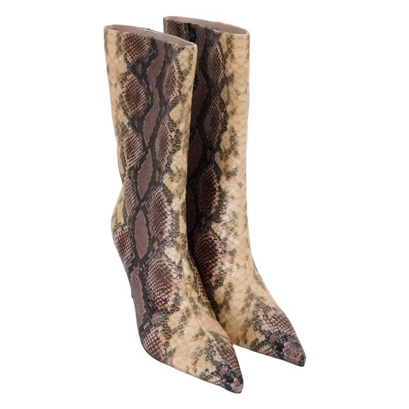 Katy Perry Shoes - Katy Perry Women's Revival Pointed Toe Mid Calf Stiletto Brown Size 9.5M
